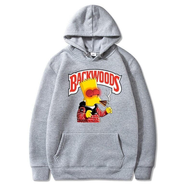 Backwoods Hoodie Thickened Warm Bart Simpson Sportswear - Backwoods Hoodie