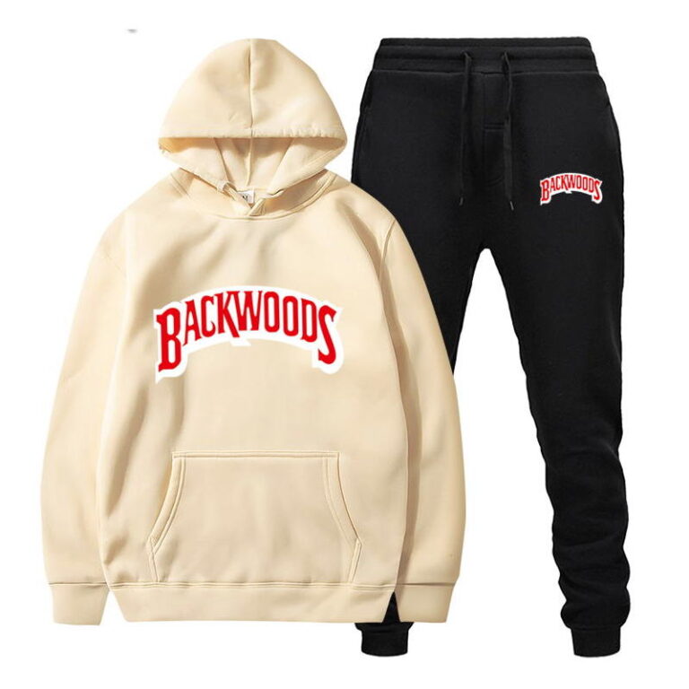 Backwoods Men's Set Fleece Hoodie Pant Sportswear Hooded Track Suits ...