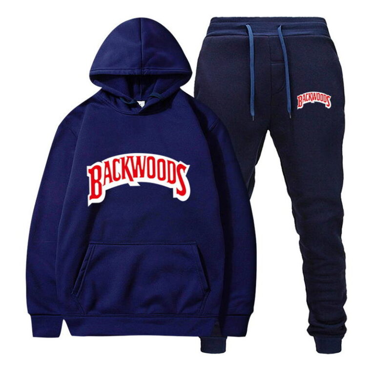 Backwoods Men's Set Fleece Hoodie Pant Sportswear Hooded Track Suits ...